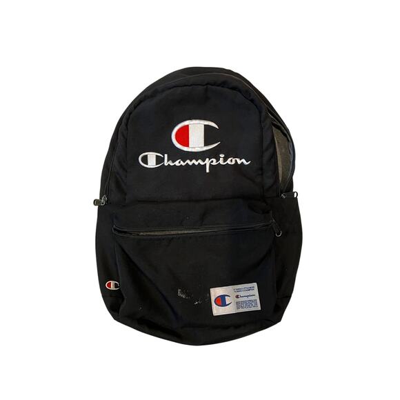 Champion Daily Black Logo Backpack - Picture 1 of 3